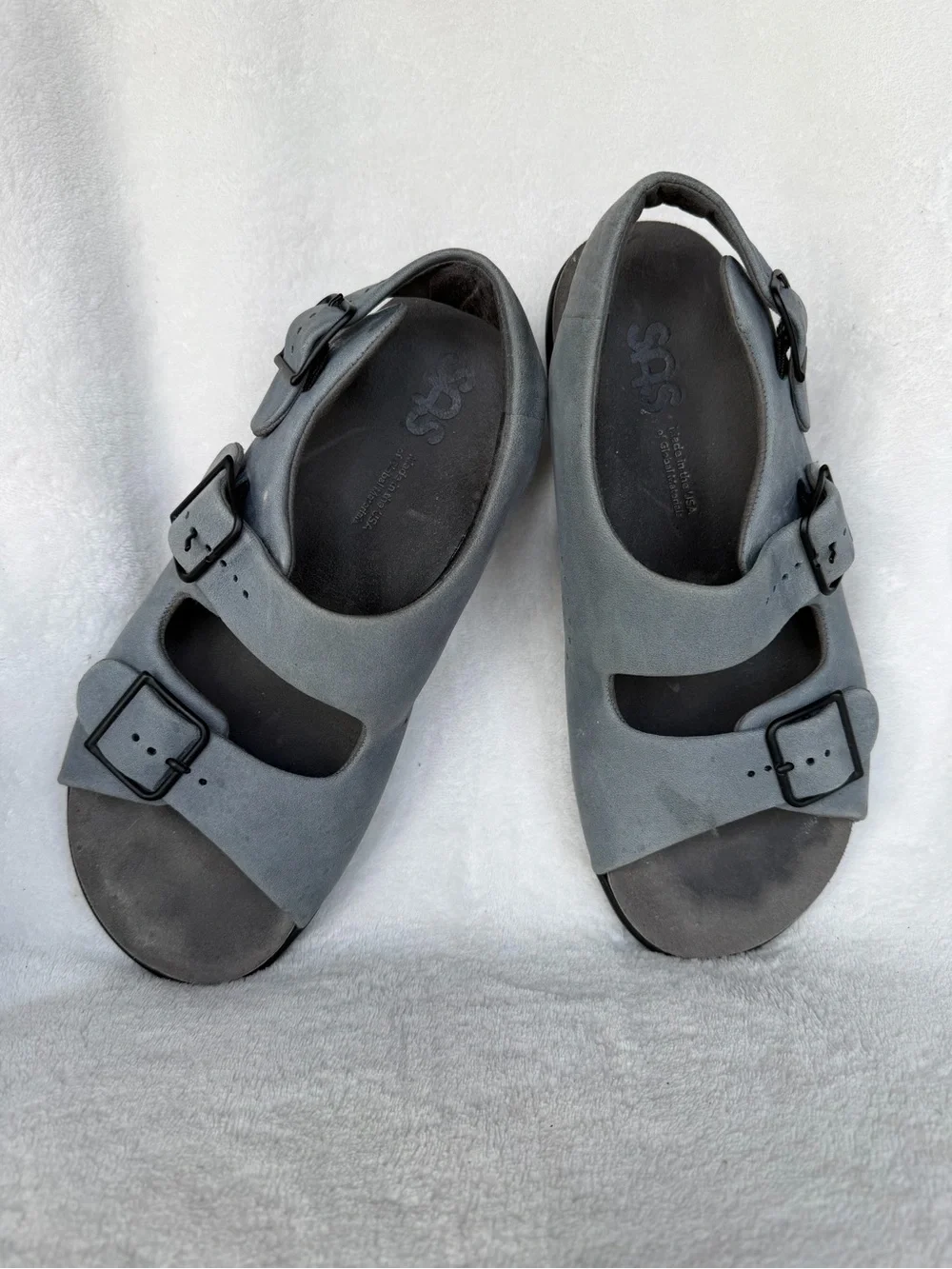 SAS Tripad Comfort Double Strap Back Strap Women’s 8M Sandal Blue Grey(denim)